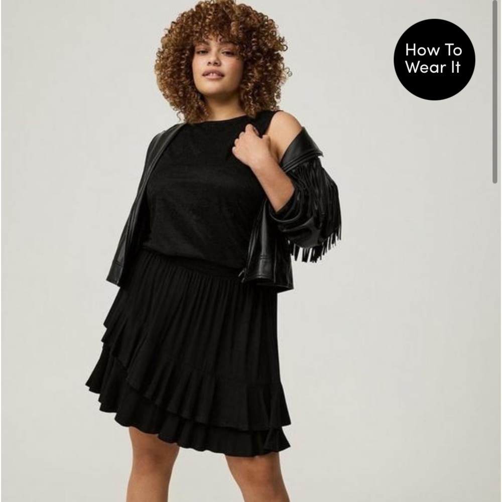 Torrid Black Lace Sleeveless Top - Picture 2 of 7